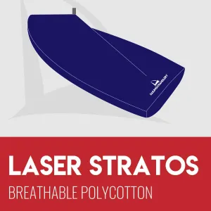 Laser Stratos Boat Cover - Boom Up - Breathable Polycotton