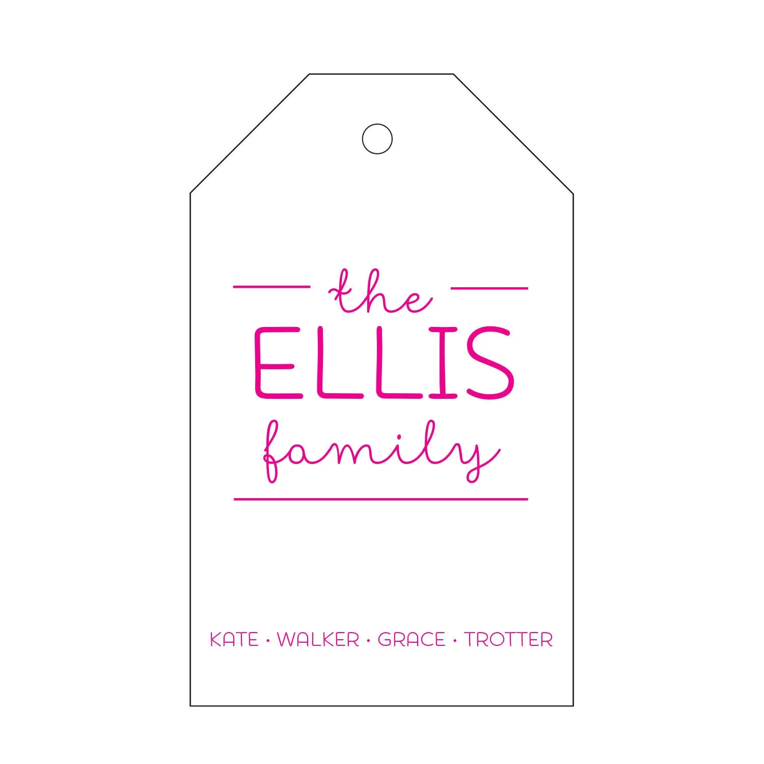 Letterpress Gift Tag - T102