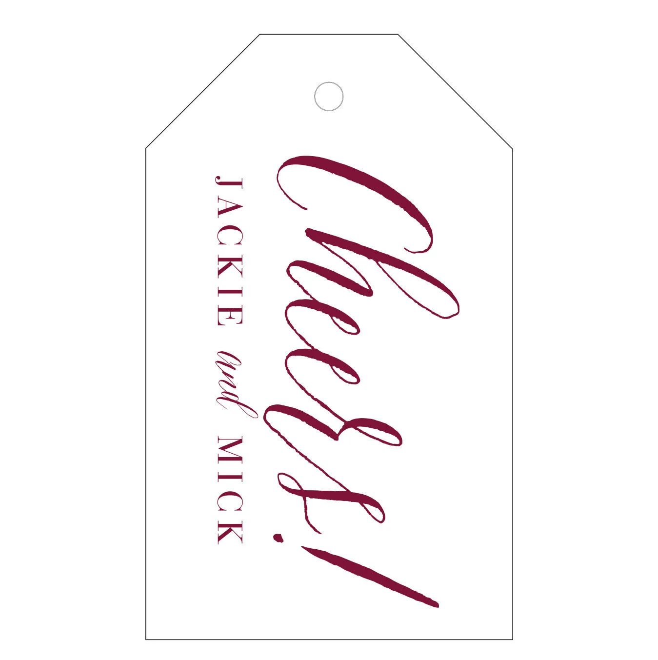 Letterpress Gift Tag - T10