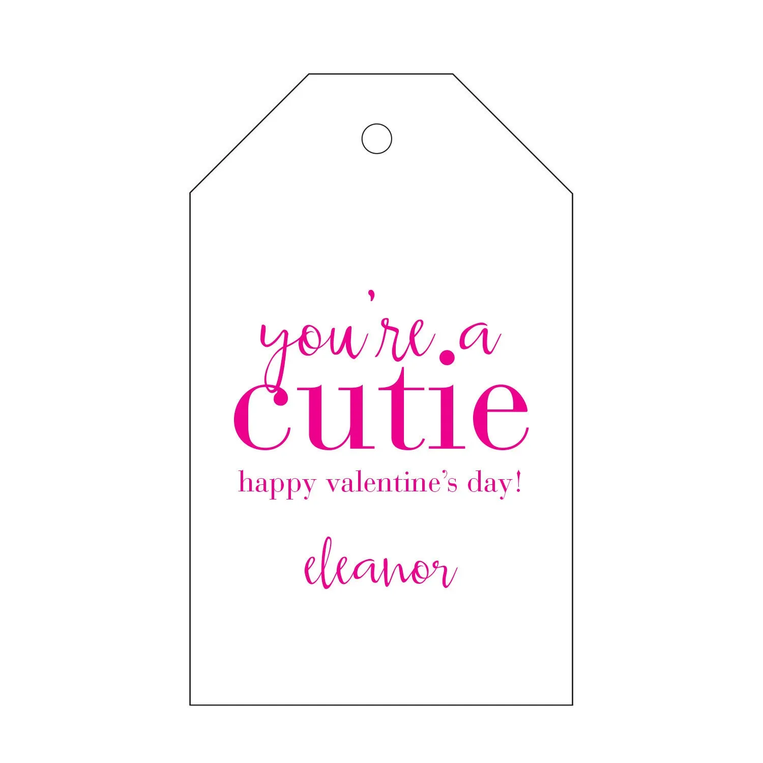 Letterpress Gift Tag - T129