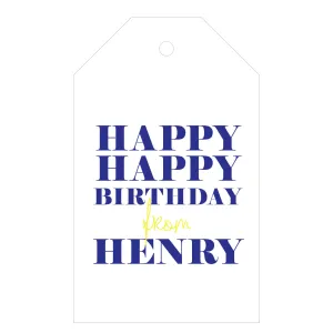 Letterpress Gift Tag - T12