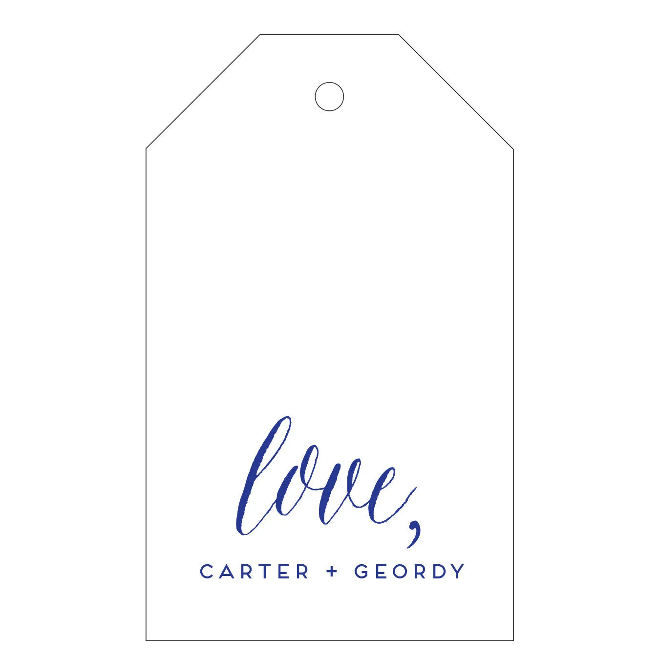 Letterpress Gift Tag - T138