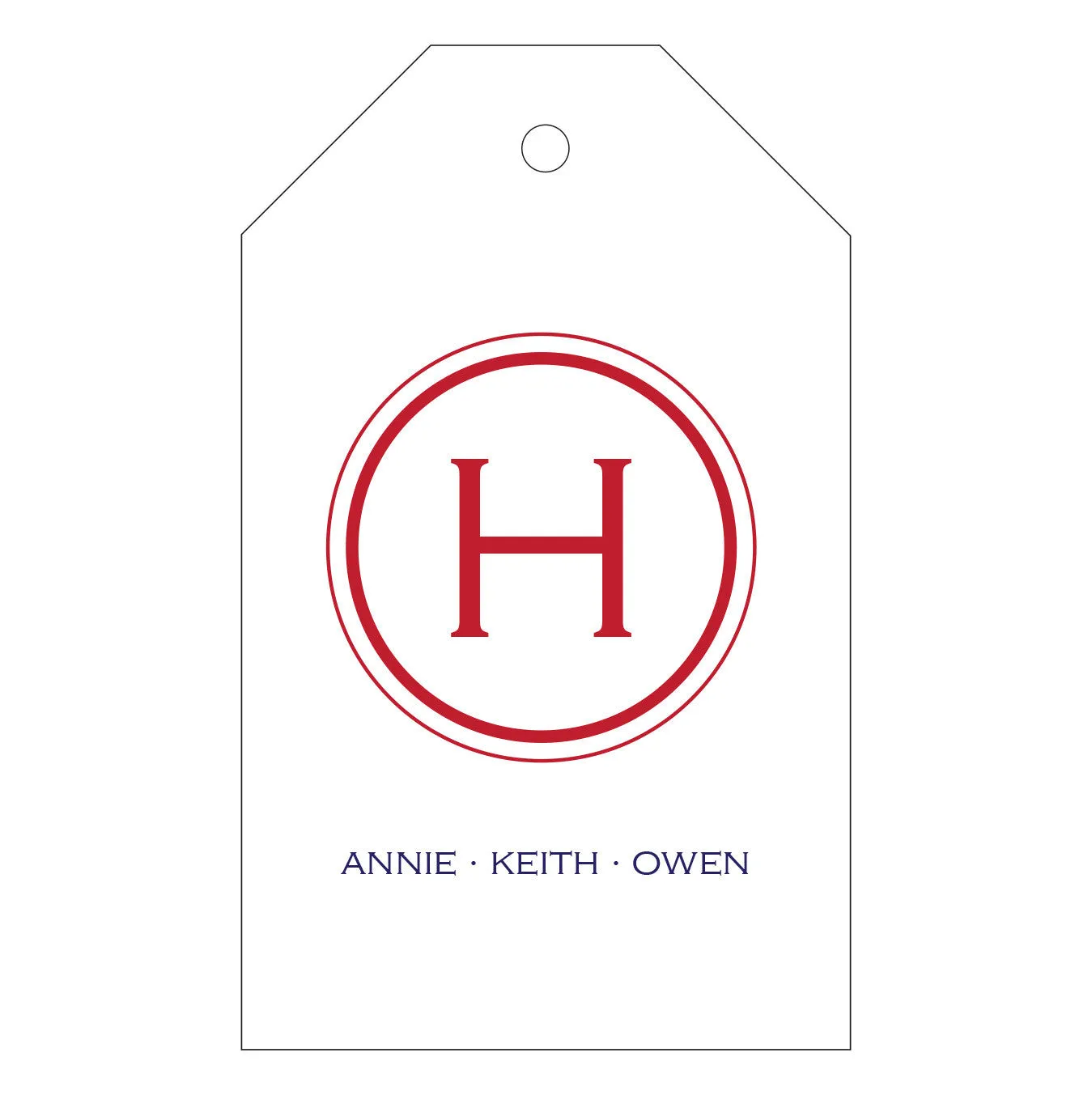 Letterpress Gift Tag - T148