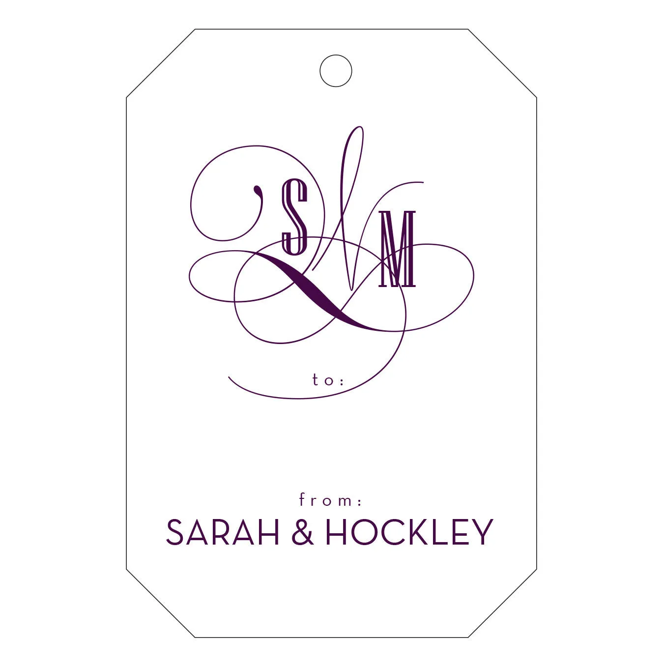 Letterpress Gift Tag - T14