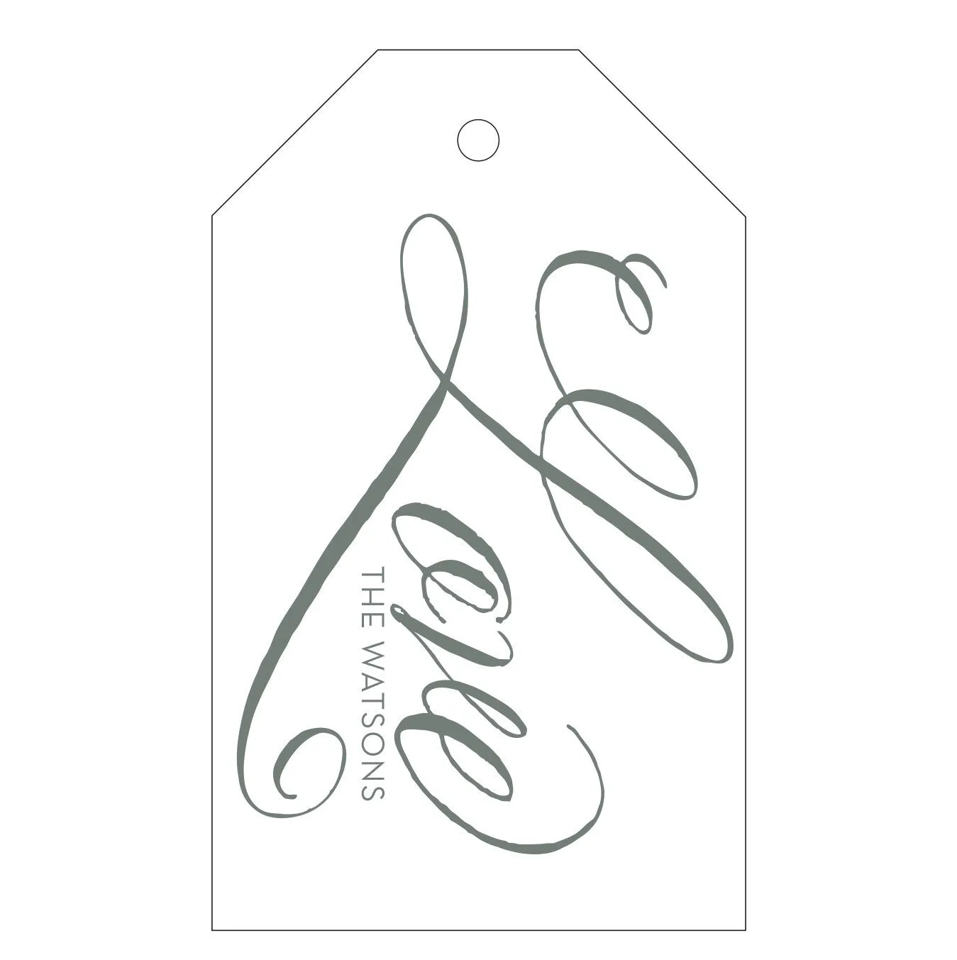 Letterpress Gift Tag - T152