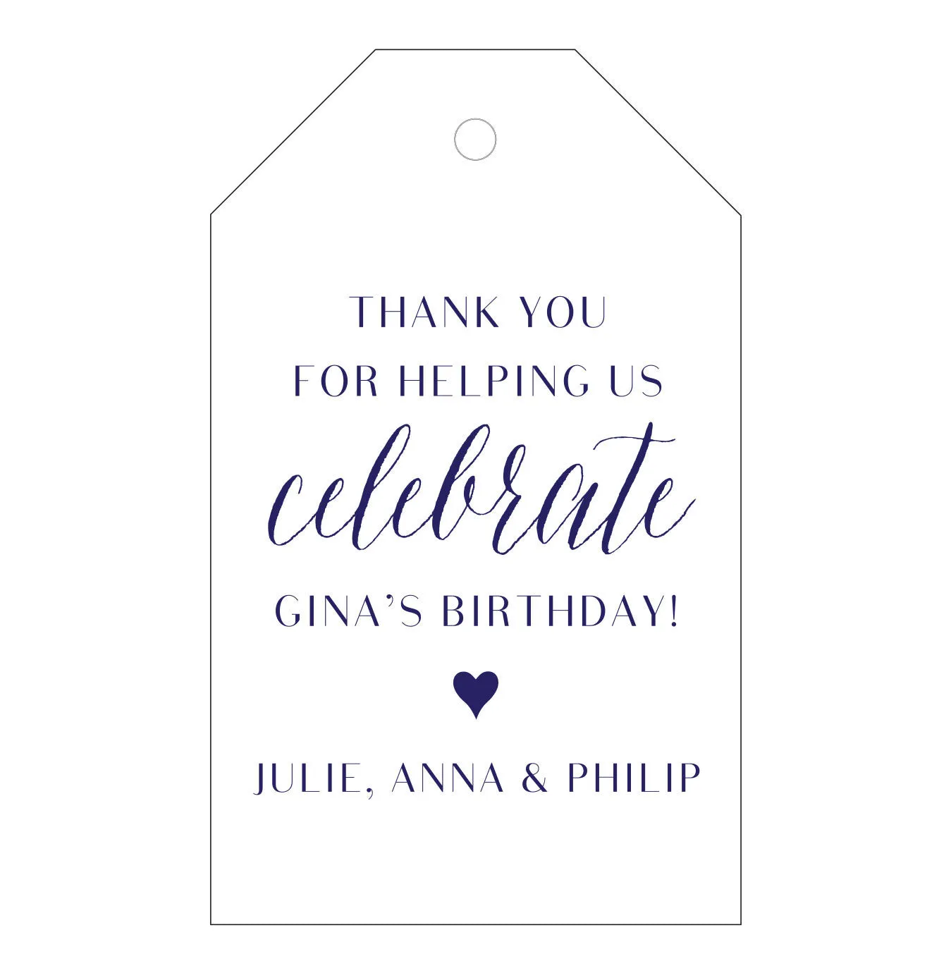Letterpress Gift Tag - T15