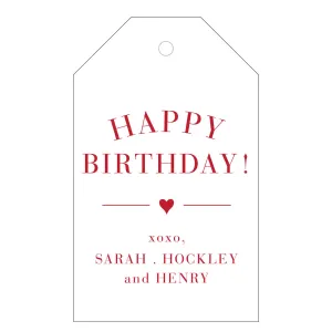 Letterpress Gift Tag - T25