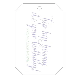 Letterpress Gift Tag - T26