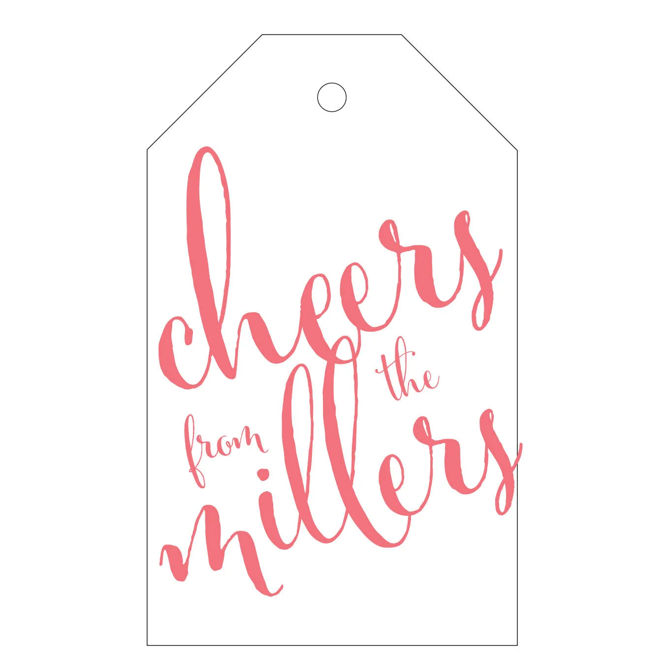 Letterpress Gift Tag - T38