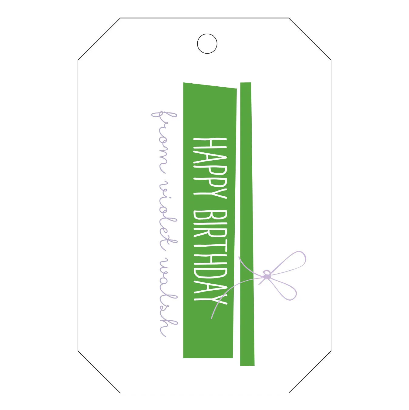 Letterpress Gift Tag - T41