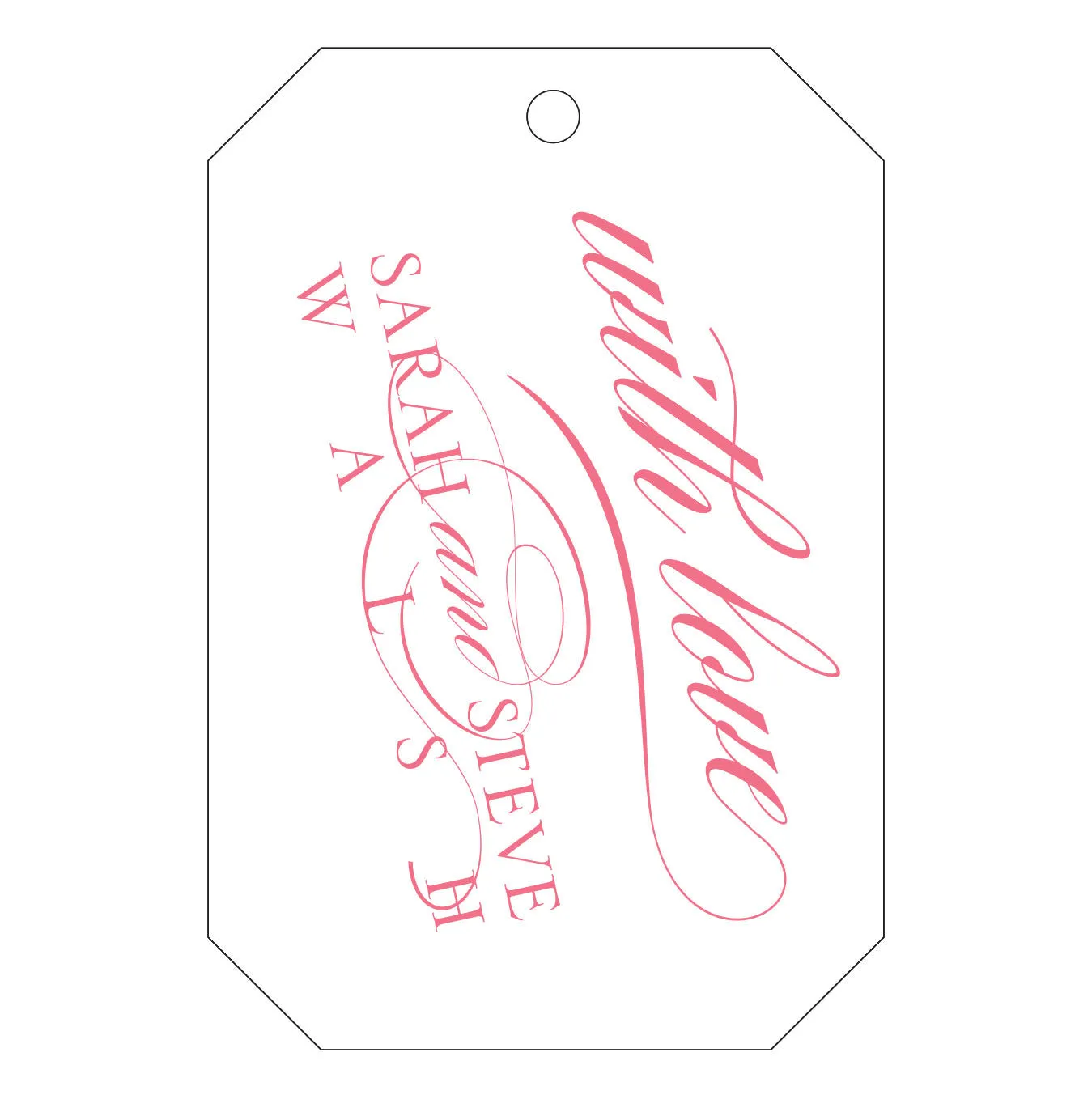Letterpress Gift Tag - T49