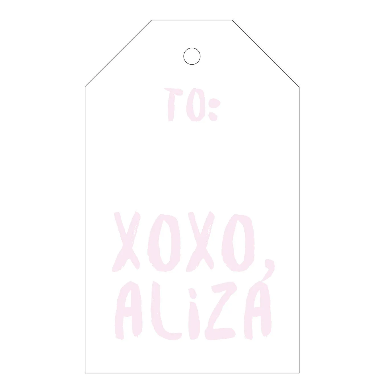 Letterpress Gift Tag - T4