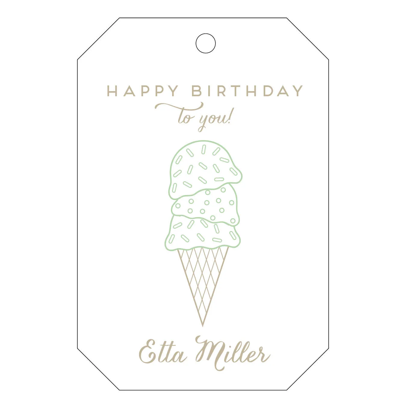 Letterpress Gift Tag - T52