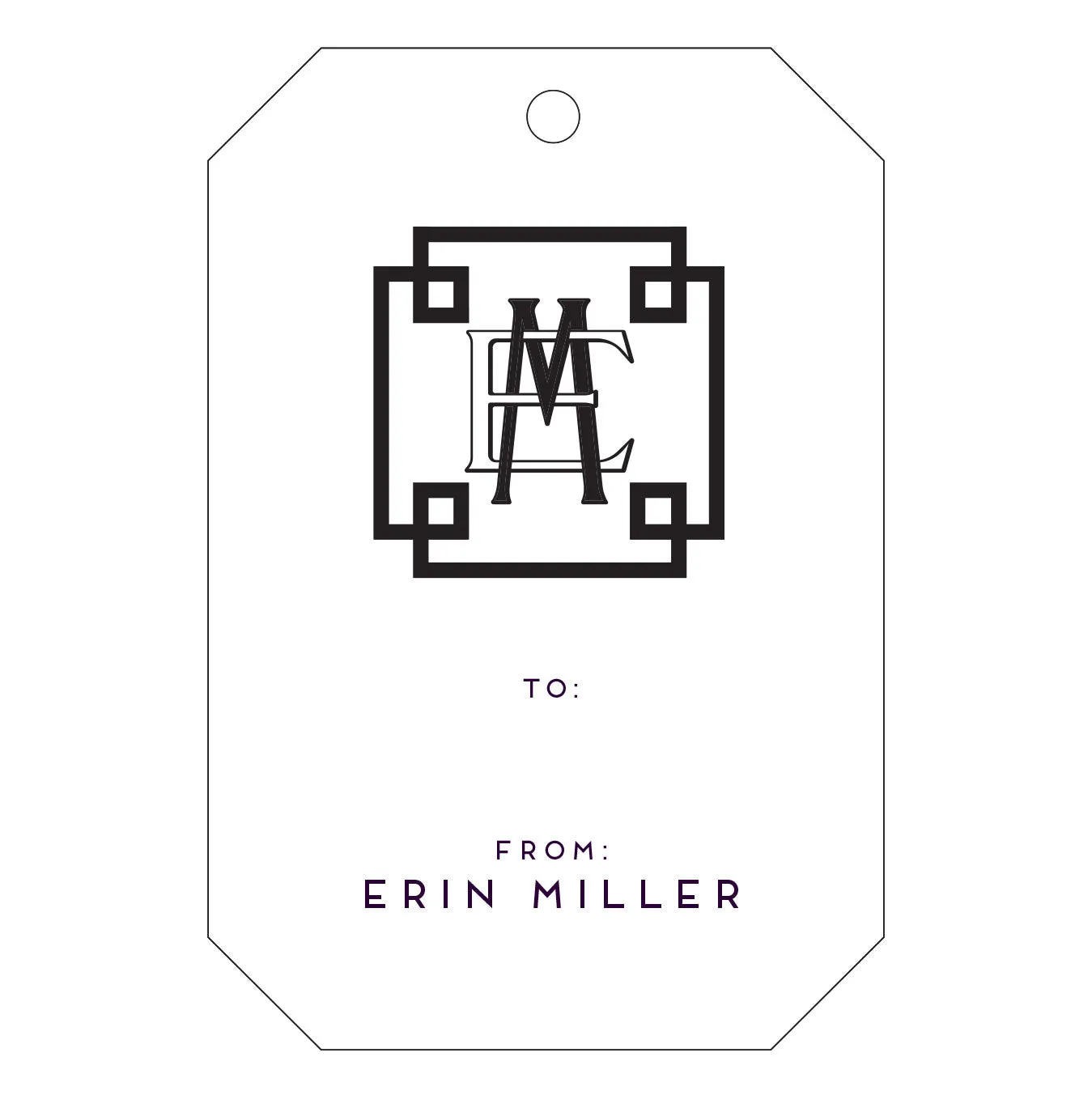 Letterpress Gift Tag - T55