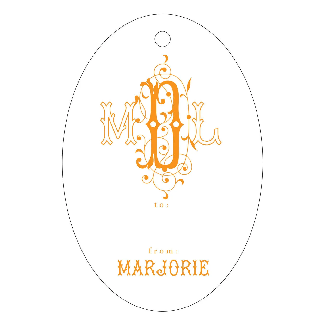 Letterpress Gift Tag - T56
