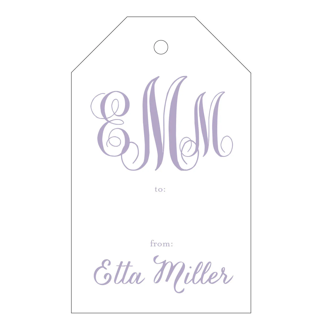 Letterpress Gift Tag - T57