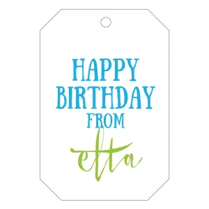 Letterpress Gift Tag - T5