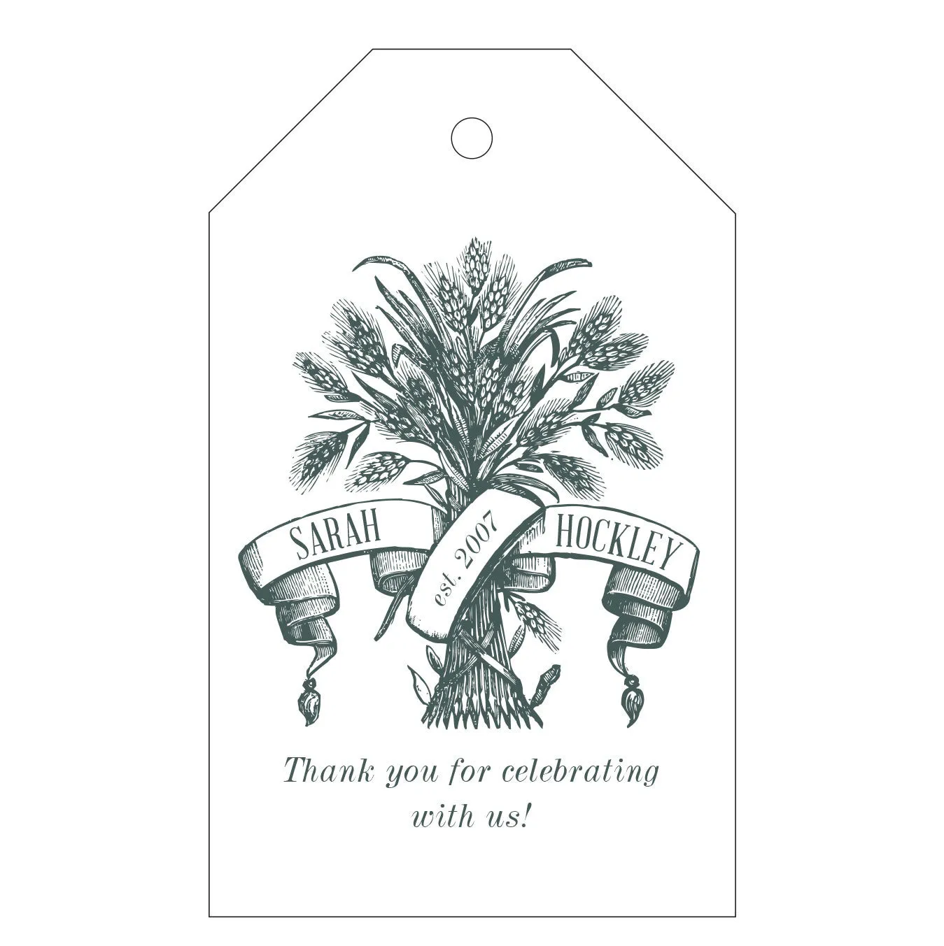 Letterpress Gift Tag - T60