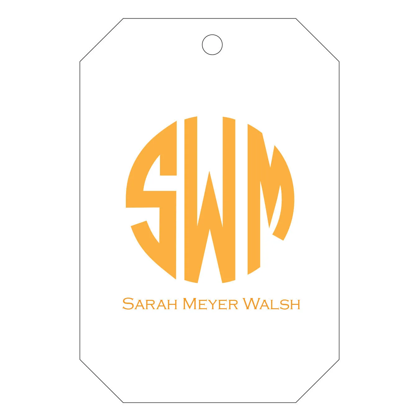 Letterpress Gift Tag - T72