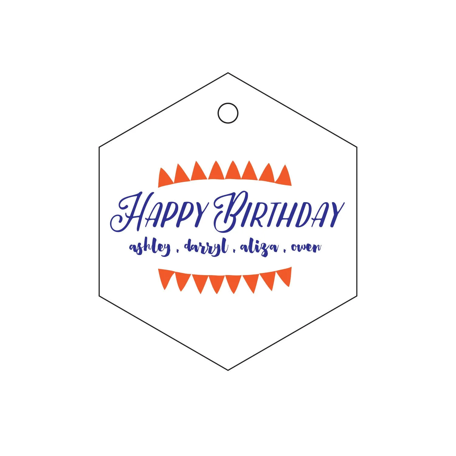 Letterpress Gift Tag - T91