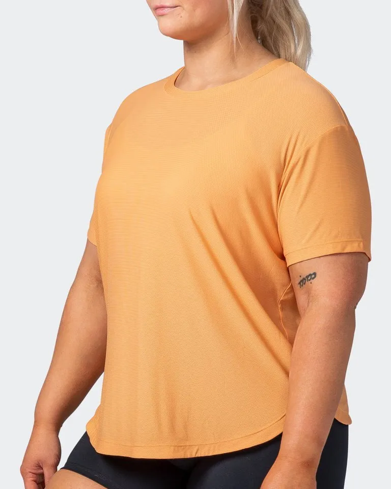 Level Up Training Tee - Apricot