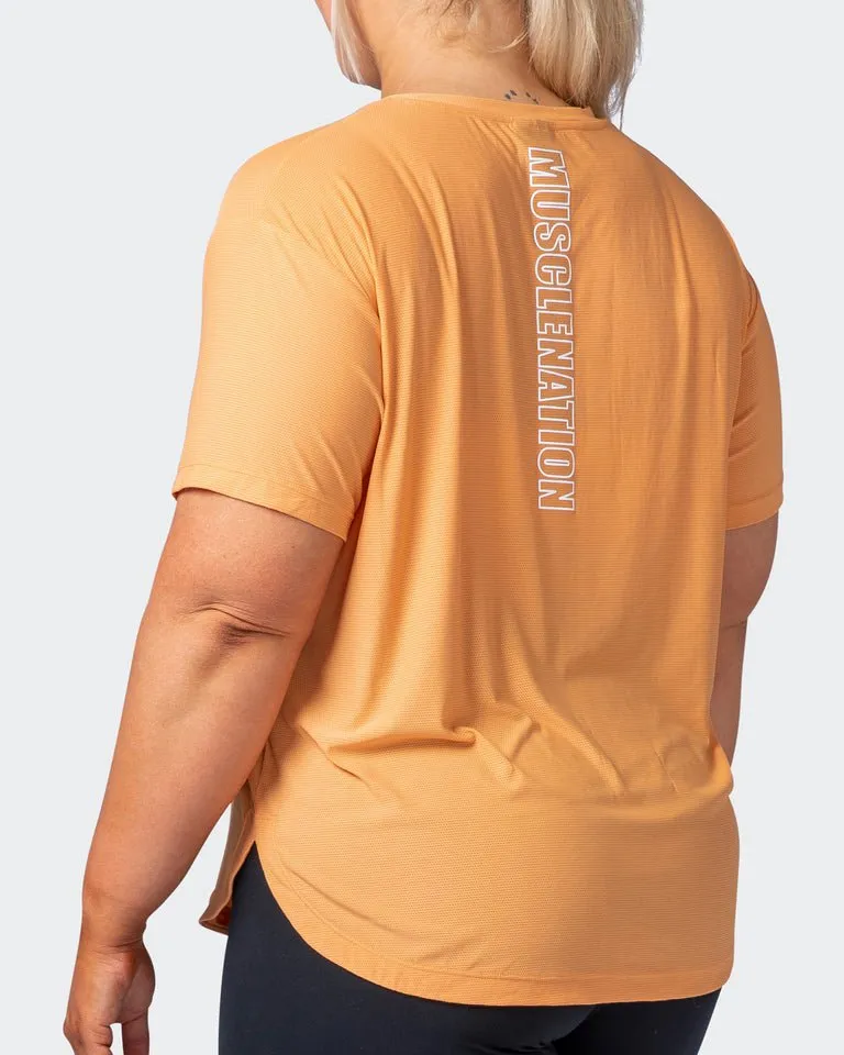 Level Up Training Tee - Apricot
