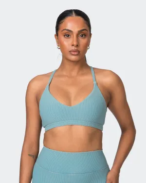 Levitate Vintage Rib Bralette - Washed Harbour