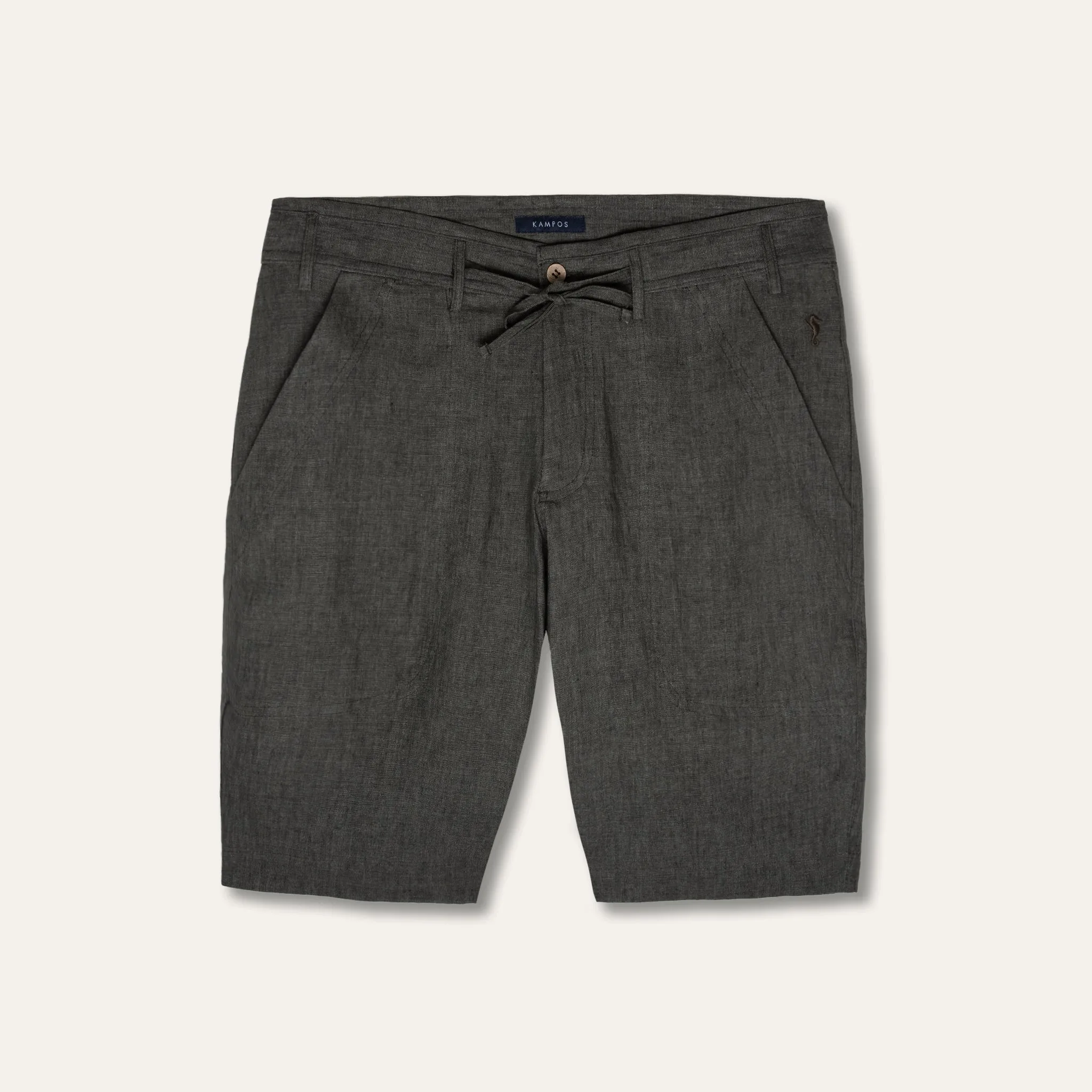 Linen Bermuda Shorts Olive