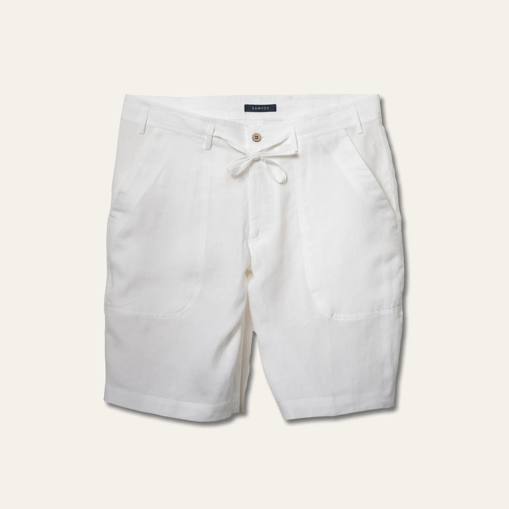 Linen Bermuda Shorts White