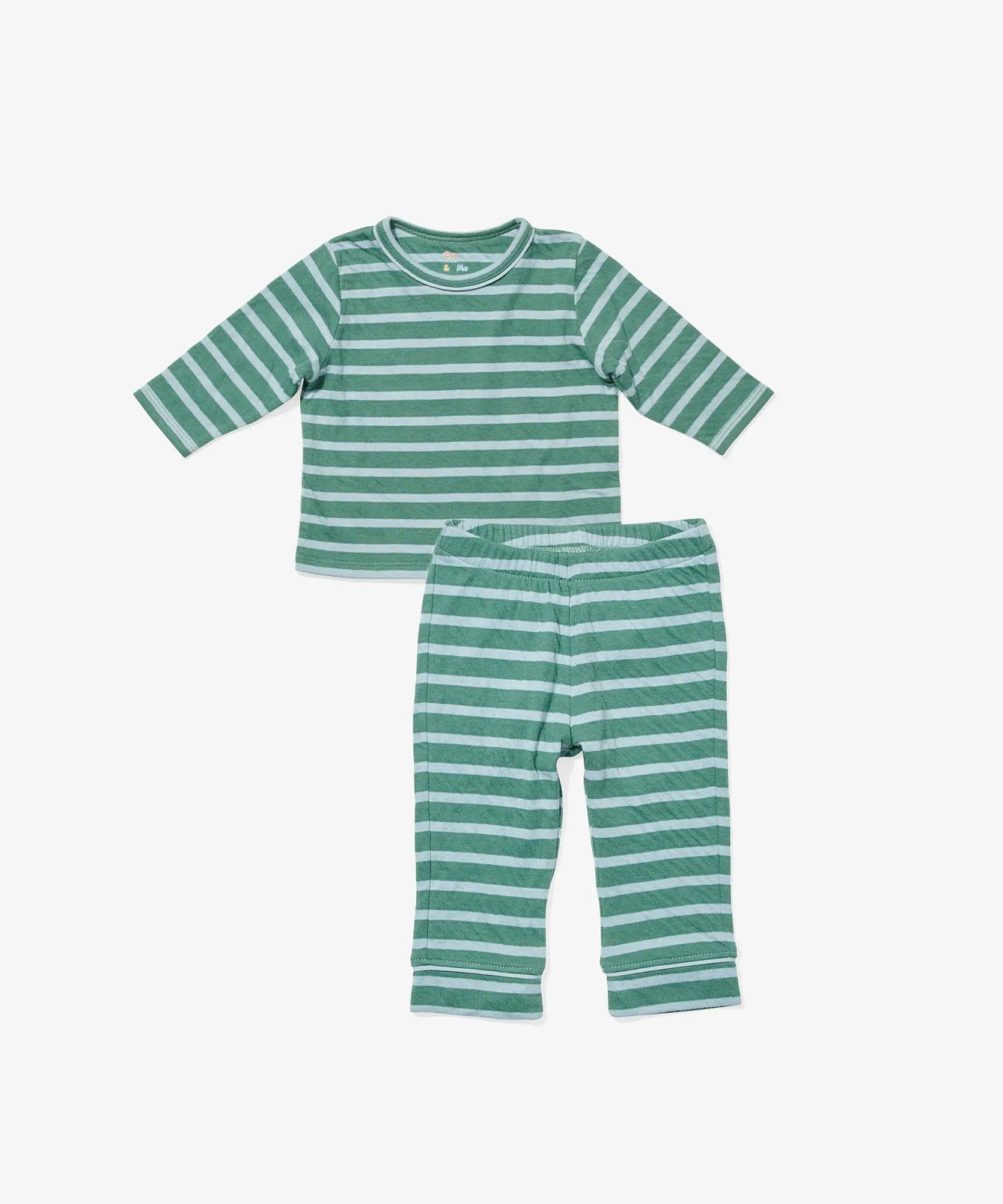 Long Sleeve Play Bundle, Forest Stripe