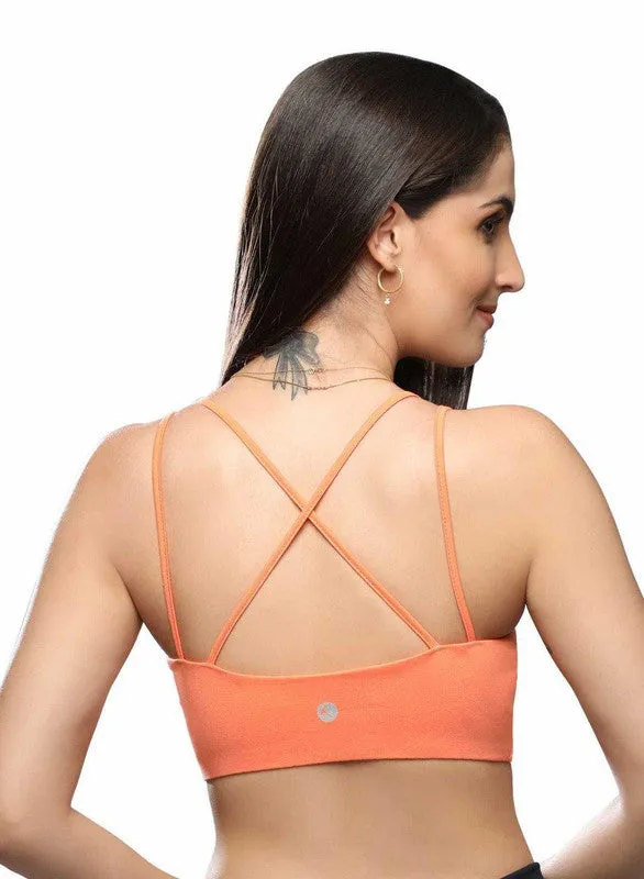 Lovable Apricot Non Padded Non Wired Full Coverage Bra LTE-SPORTS-BRA-Apricot