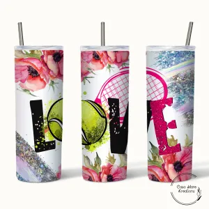 Love Tennis 20 oz. Skinny Tumbler