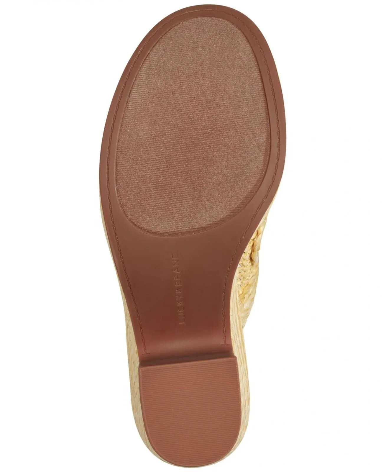 Lucky Brand Women's Yena Raffia Wedge Sandals Shoes LK-YENA Mimosa Yellow 9M