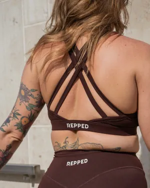 Luxe Sports Bra - Brown