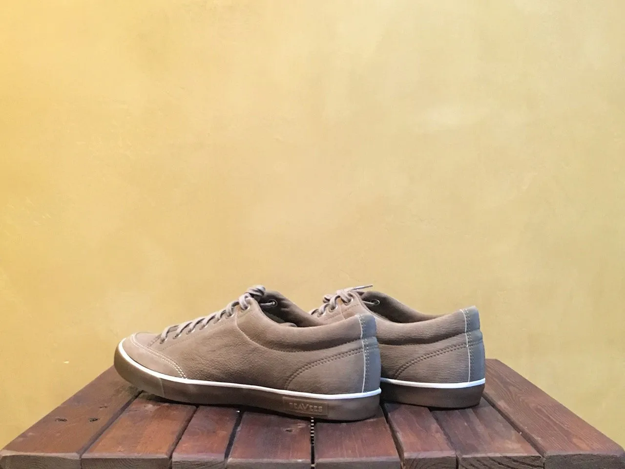 M0861PNV090C14 05/65 Seavees Westwood Tennis Shoe Roadster Bronze Shrunken Kid Leather