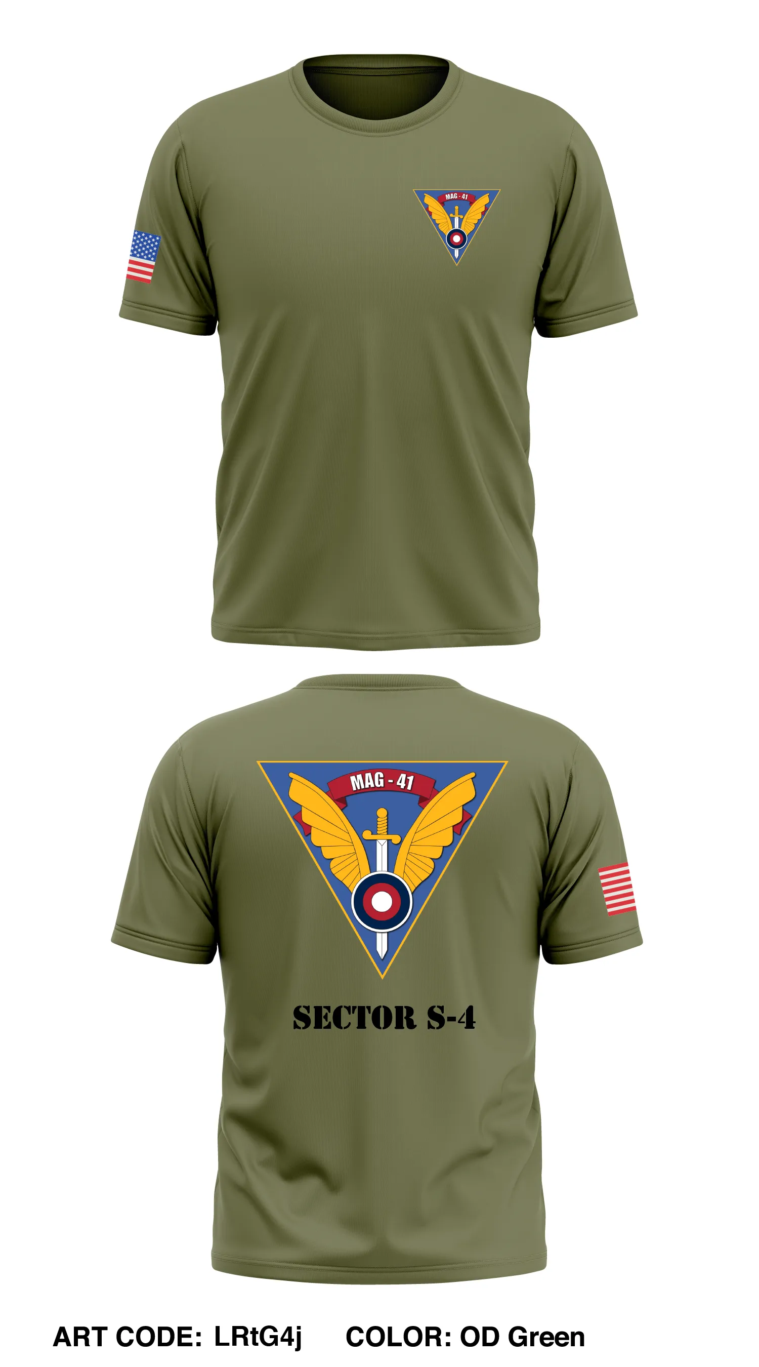 MAG 41 HEADQUARTERS S-4 Store 1 Core Men's SS Performance Tee - LRtG4j