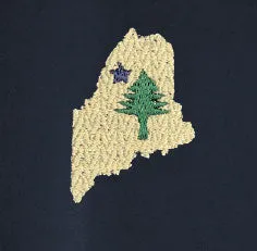 Maine Tree and Star Polo