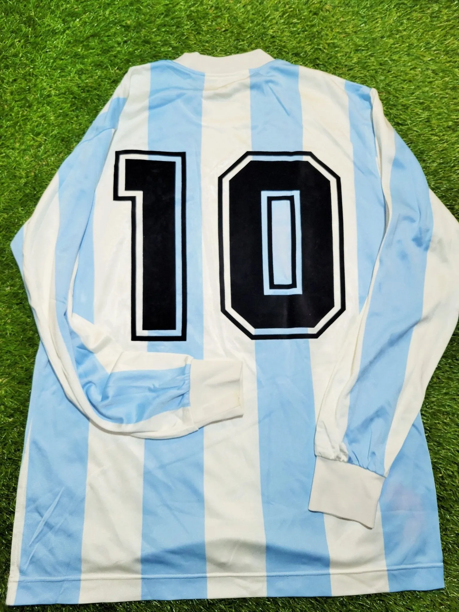 Maradona Argentina Le Coq Sportif 1986 1980's Home Jersey Shirt Camiseta Maglia L