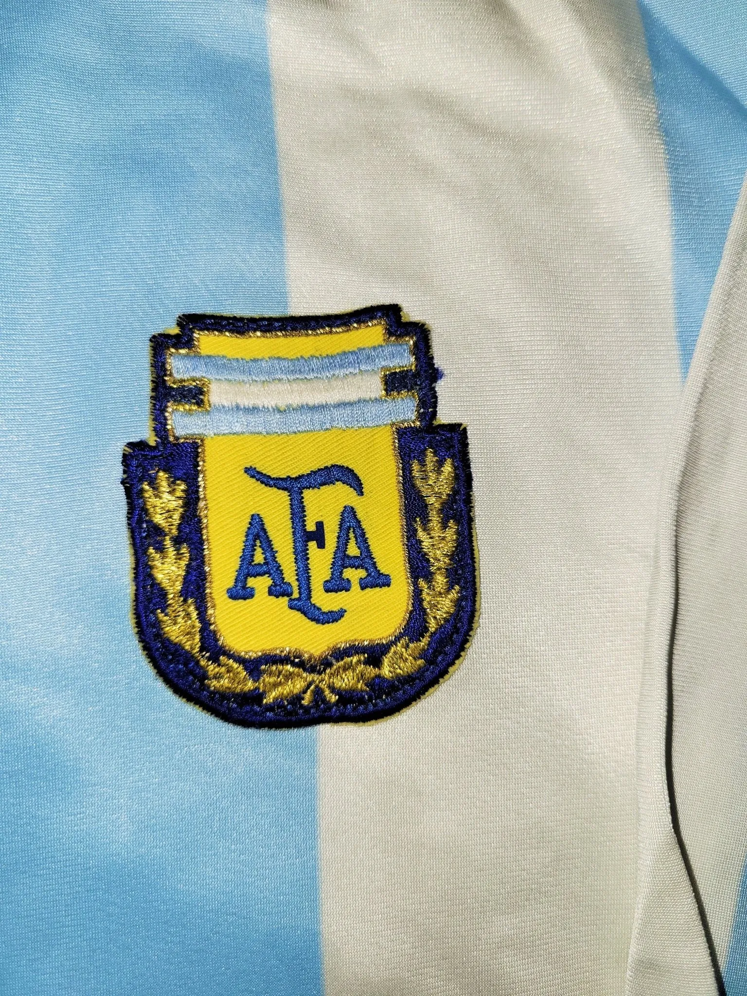 Maradona Argentina Le Coq Sportif 1986 1980's Home Jersey Shirt Camiseta Maglia L