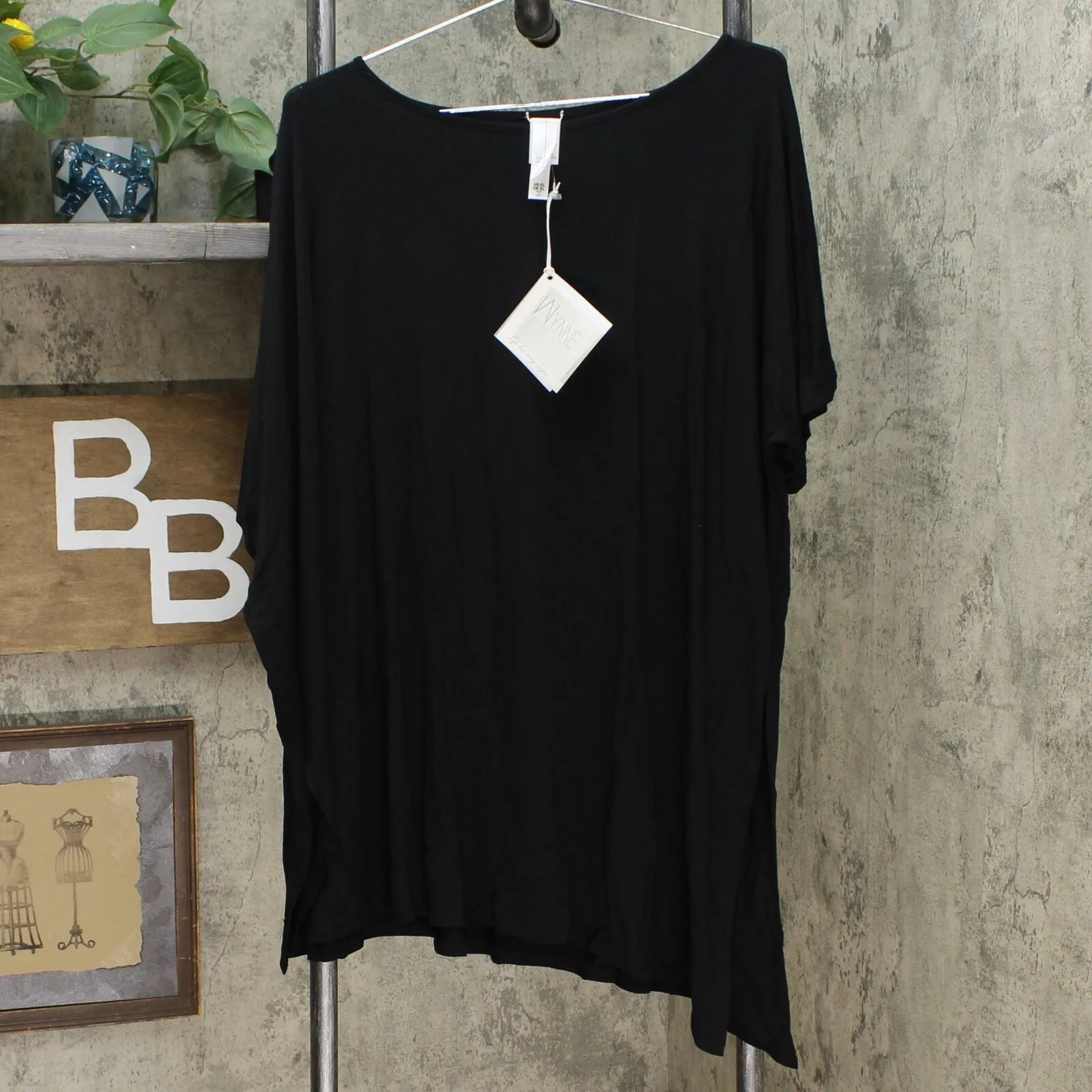 MarlaWynne WynneLayers Women's Asymmetric Side Tie Knit Top
