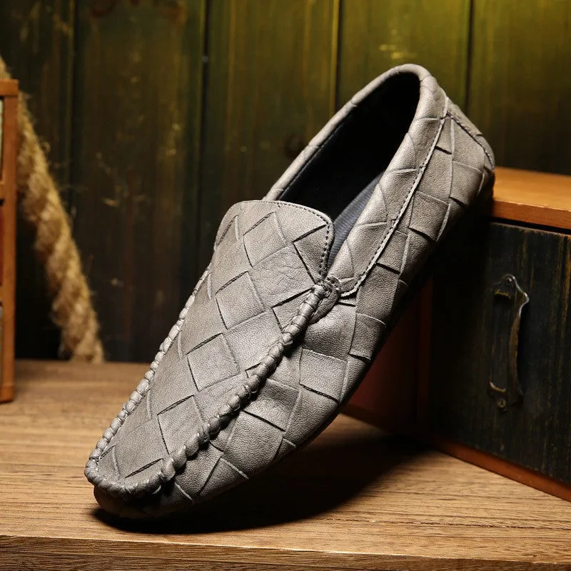 Men boat shoes casual men hand sewing soft shoes Hole hole men shoes k81