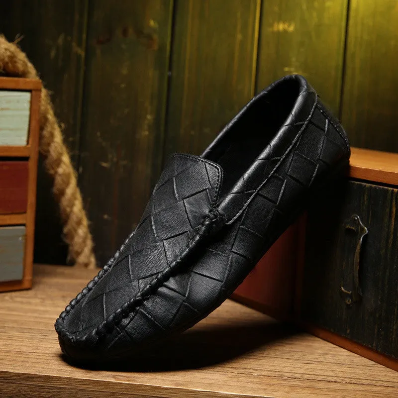 Men boat shoes casual men hand sewing soft shoes Hole hole men shoes k81