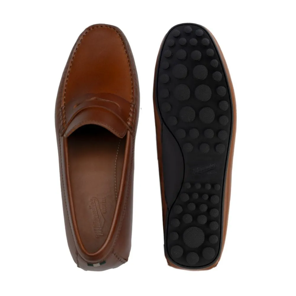 MEN'S MILWAUKEE BOOT CO. ARDENT PENNY LOAFER | DARK BROWN