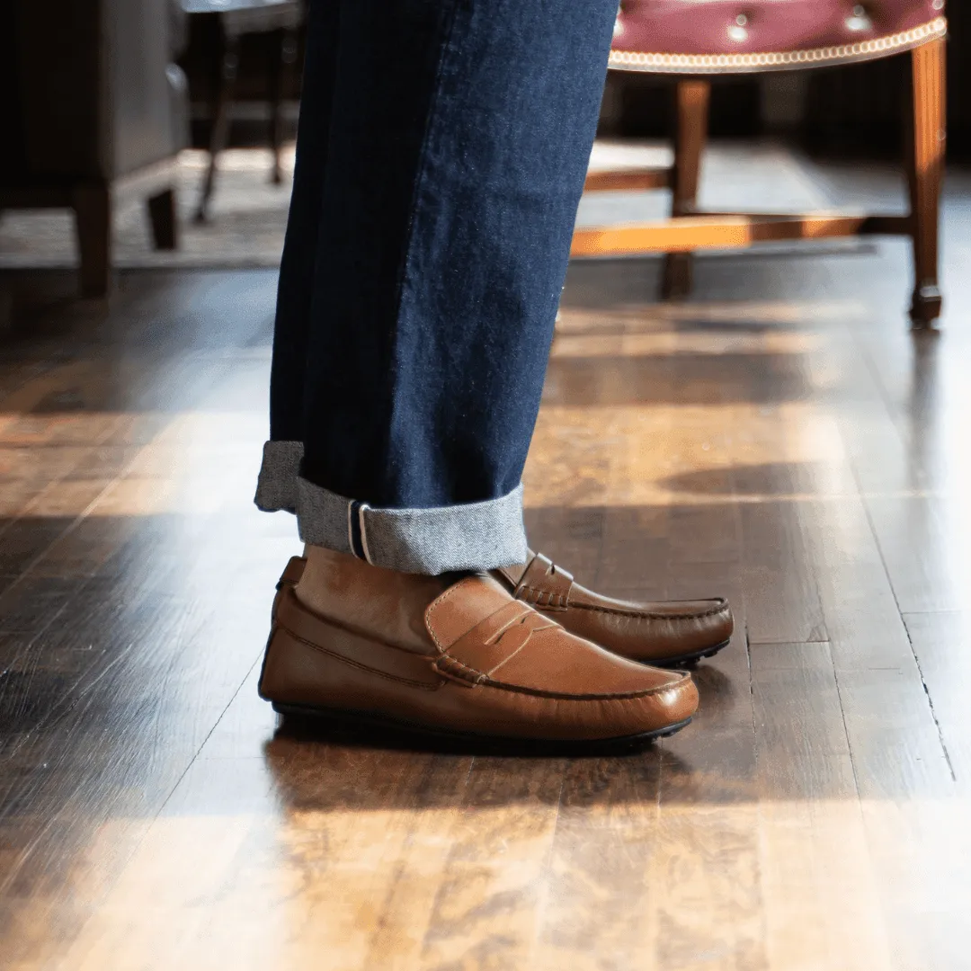 MEN'S MILWAUKEE BOOT CO. ARDENT PENNY LOAFER | DARK BROWN