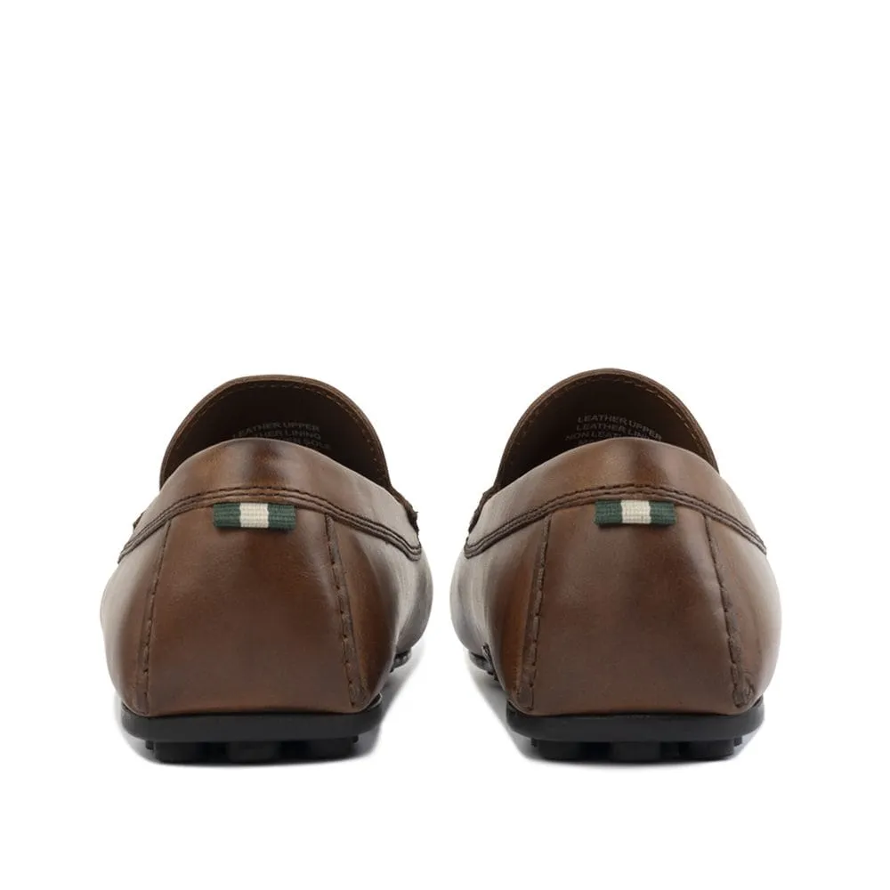 MEN'S MILWAUKEE BOOT CO. ARDENT PENNY LOAFER | DARK BROWN