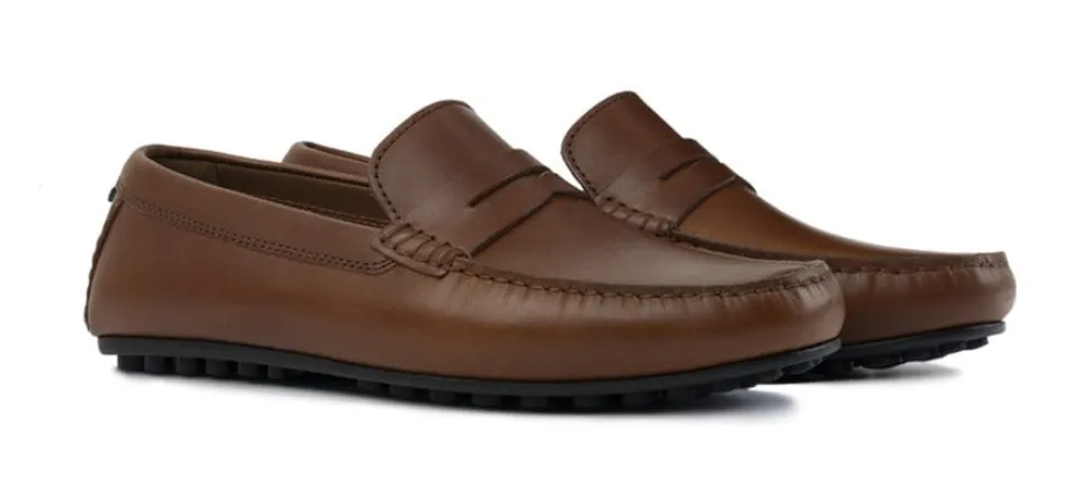 MEN'S MILWAUKEE BOOT CO. ARDENT PENNY LOAFER | DARK BROWN