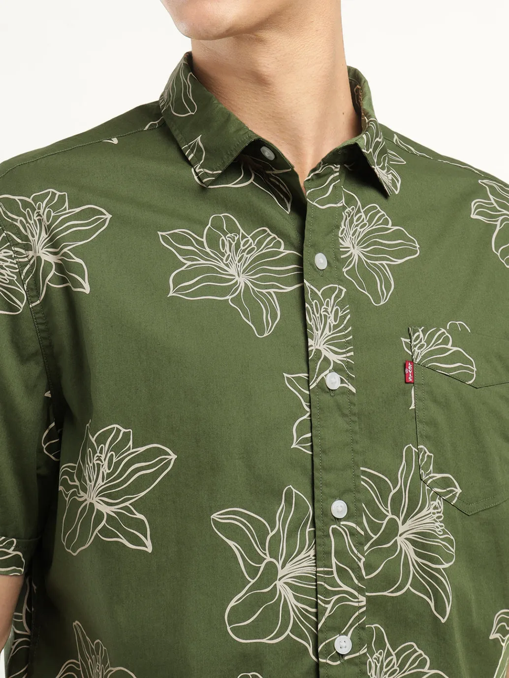 Men's Printed Slim Fit Shirt
