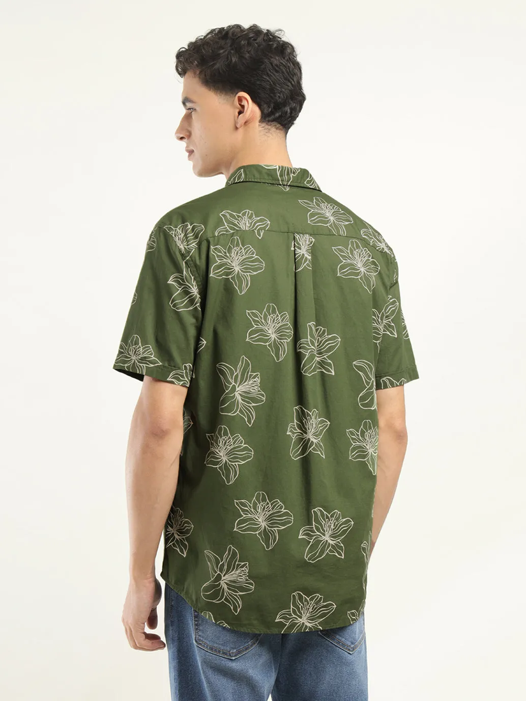Men's Printed Slim Fit Shirt