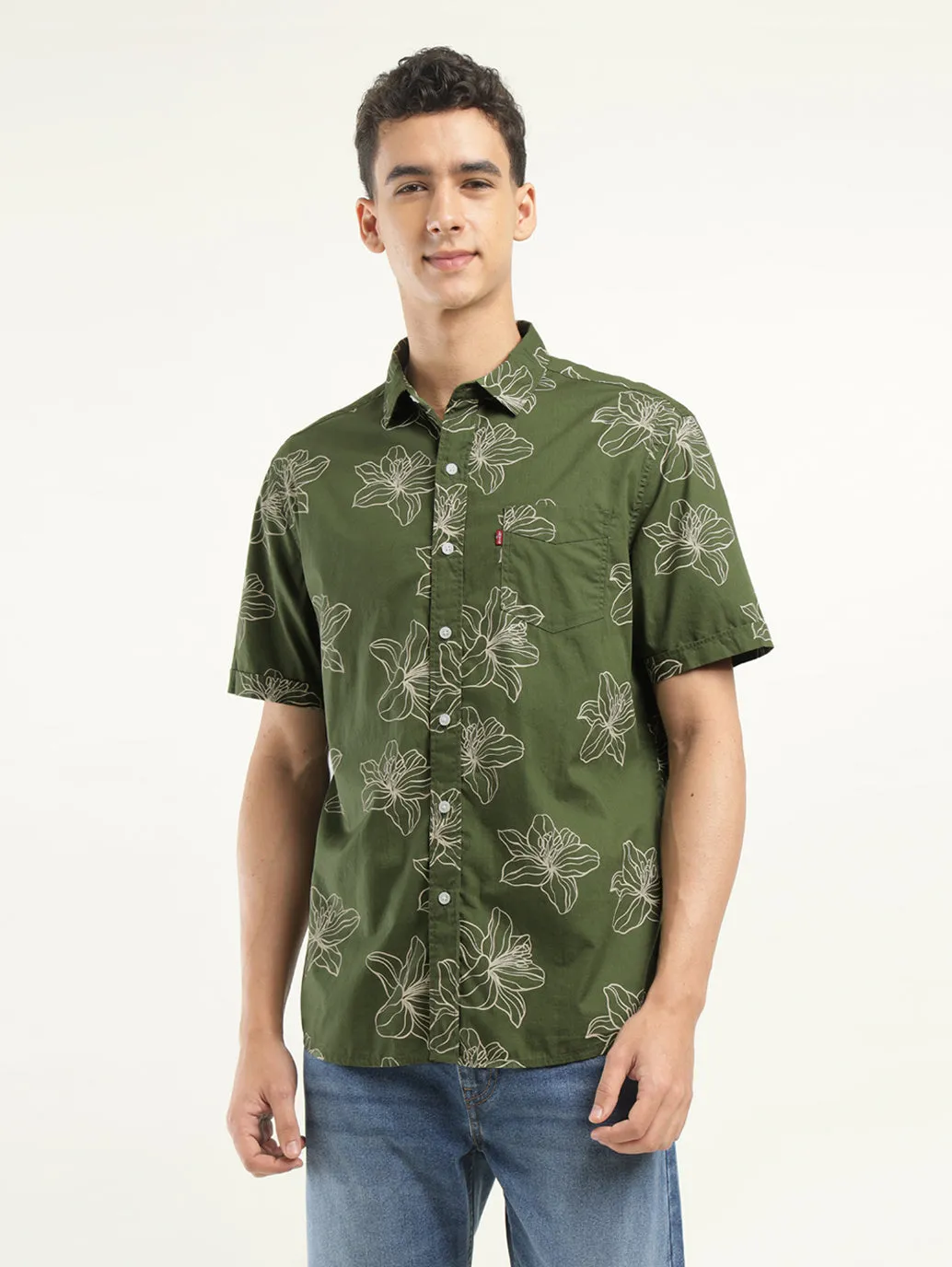 Men's Printed Slim Fit Shirt