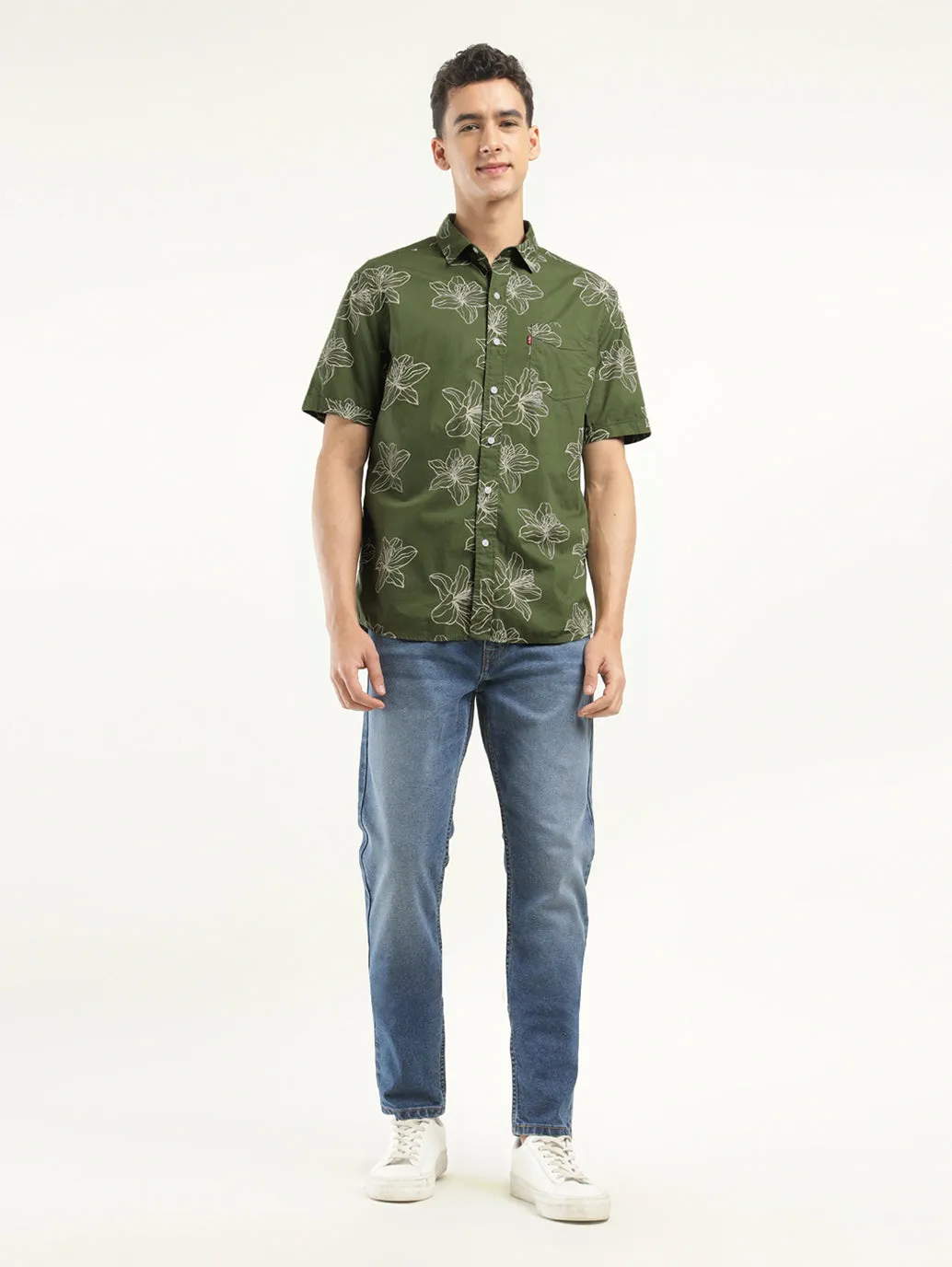 Men's Printed Slim Fit Shirt